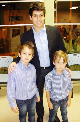 Novas gerações em destaque: Luís Guilherme, Luís Felipe e Luís Gabriel Arantes
